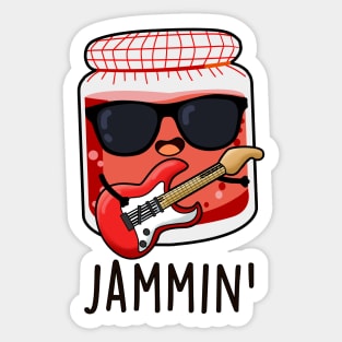 Jammin Cute Rocker Jam Pun Sticker